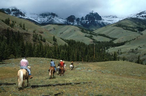 File:Horseback riding Shoshone National Forest.jpg