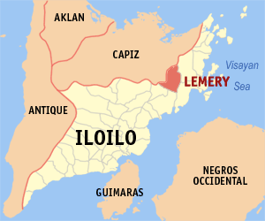 Mapa han Iloilo nga nagpapakita kon hain nahamutang an Lemery