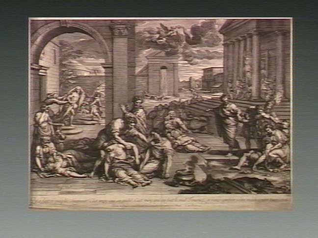 File:The plague of David. Engraving by G. Audran after P. Mignard Wellcome V0010649.jpg