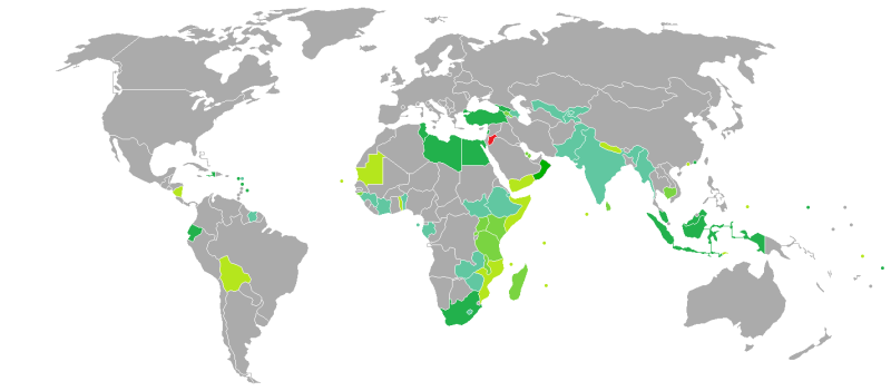 Visa requirements for Jordanian 