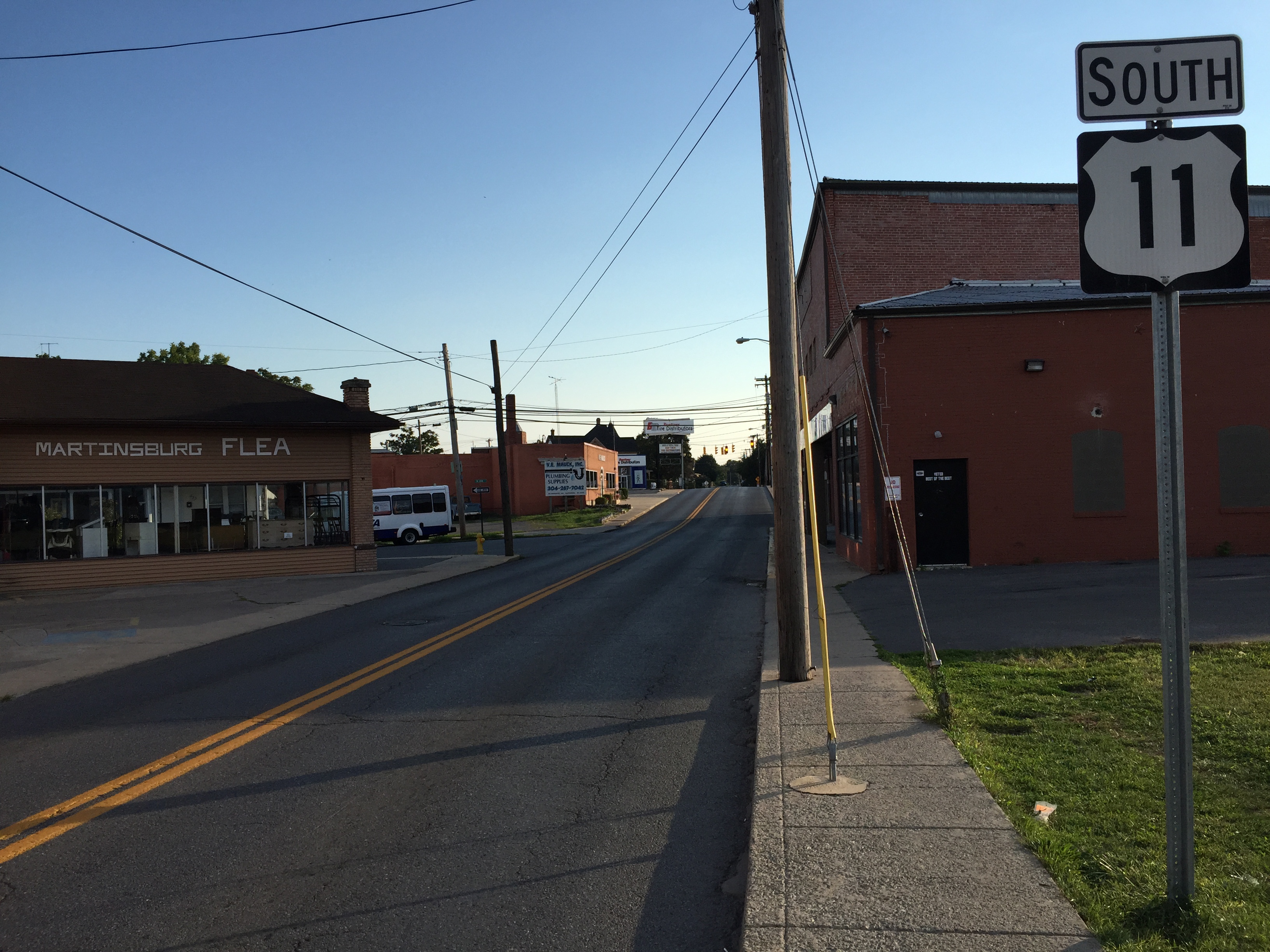 U.S. Route 11 (Winchester Avenue) at John Street in Martinsburg, Berkeley C...