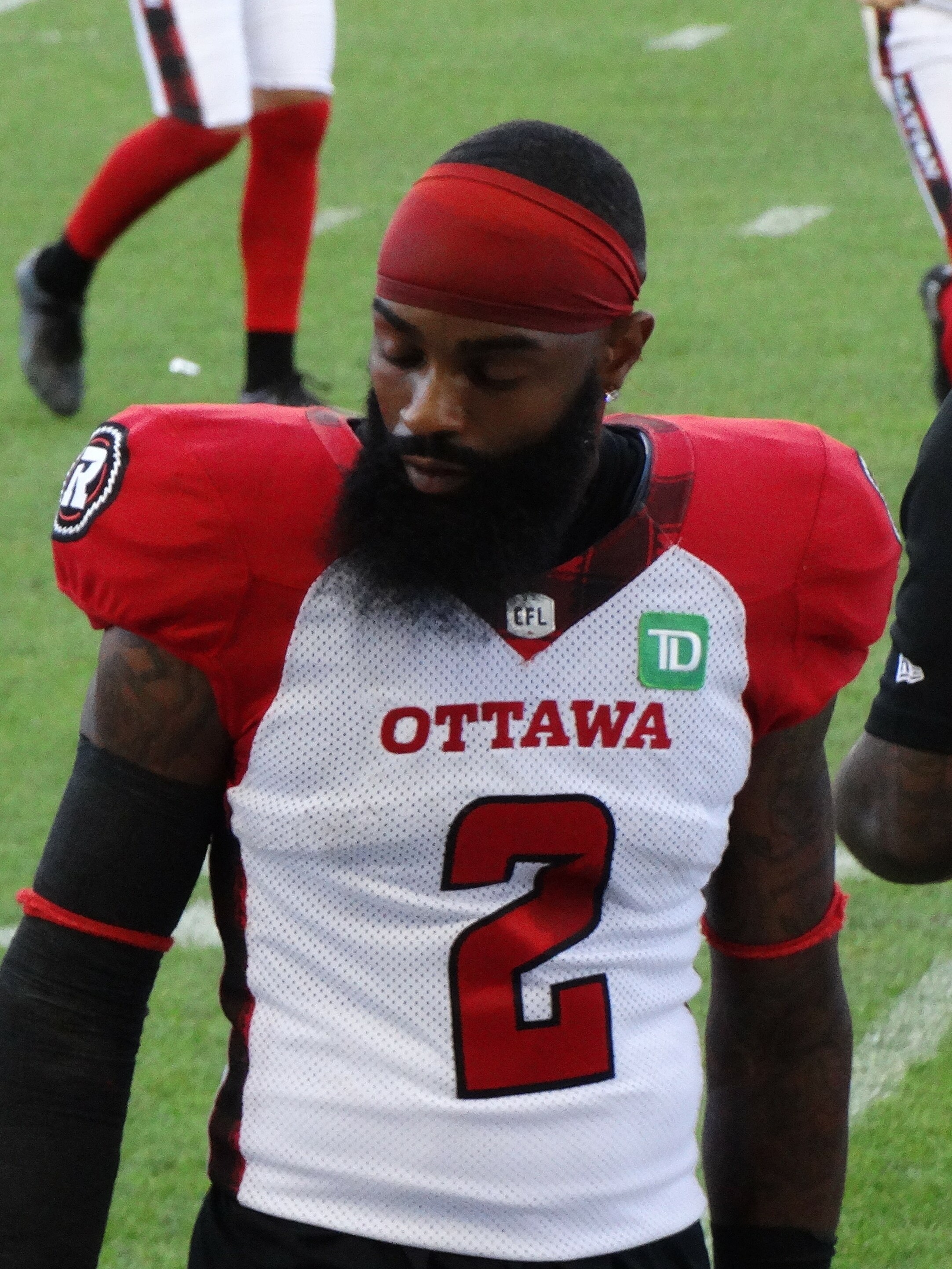 Hardy with the Ottawa Redblacks in 2023