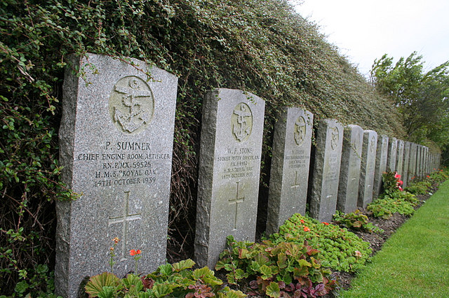 File:Headstones to the victims of U-Boat 47. - geograph.org.uk - 529891.jpg