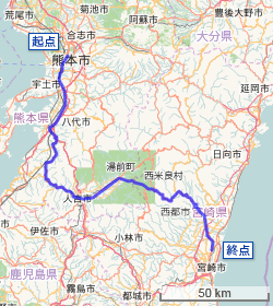 Japan National Route 0219 (OpenStreetMap).png