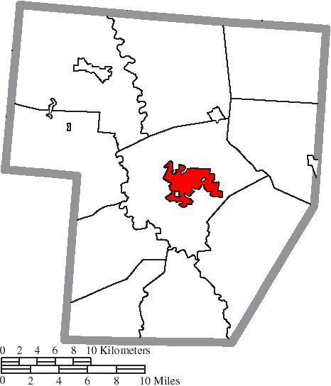 File:Map of Fayette County Ohio Highlighting Washington Court House City.png