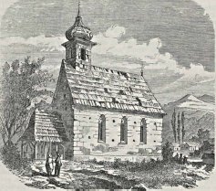 Az egykori kolostortemplom 1867-ben