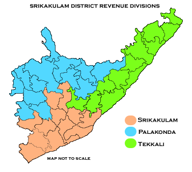 Location map India Andhra Pradesh srikakulam district