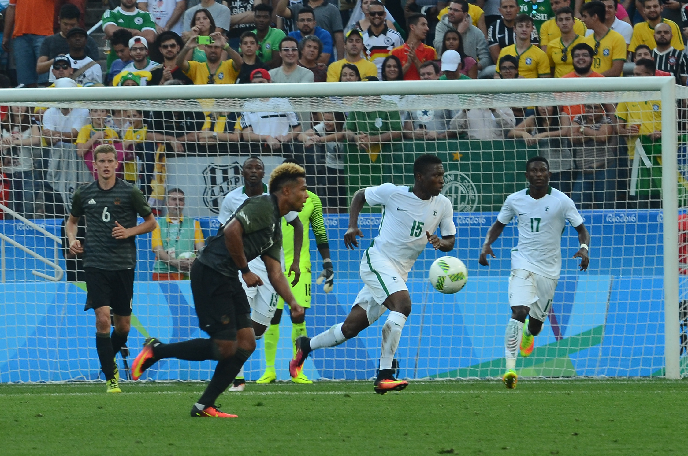 Футбольный турнир 2016. Nigeria vs Germany Football.