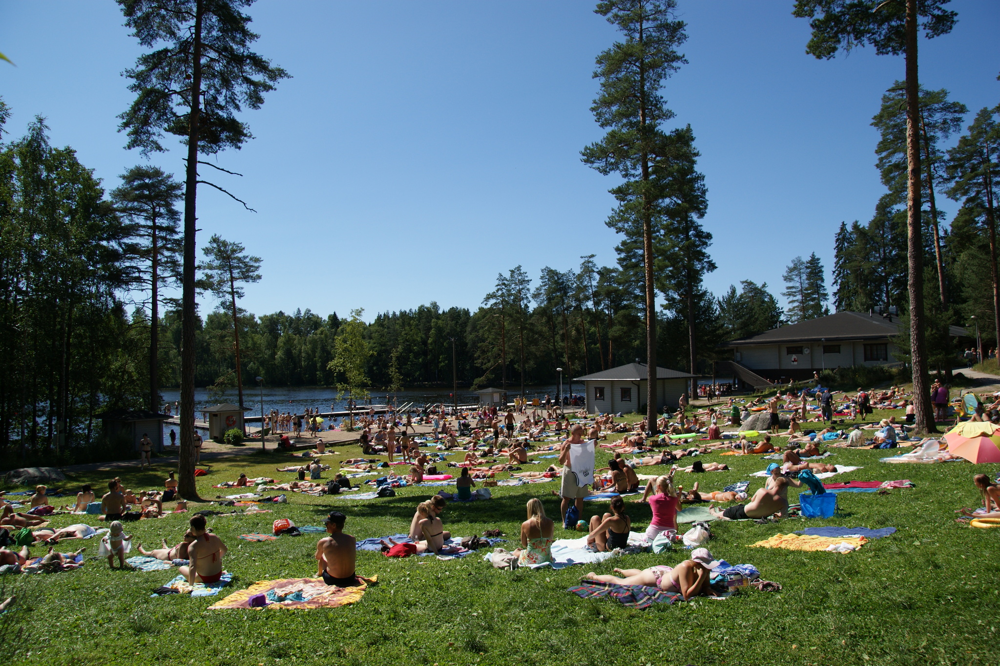 File:Sunbathing at Kuusijärvi, Vantaa in  - Wikimedia Commons