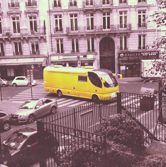 File:Yellow bus, Rue La Fayette, Paris 27 July 2011.jpg