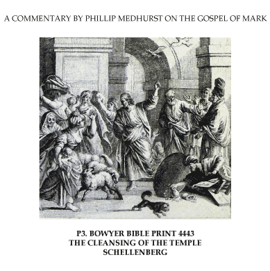 File:48 Mark’s Gospel P. into Jerusalem image 3 of 4. the cleansing of the Temple. Schellenberg.png