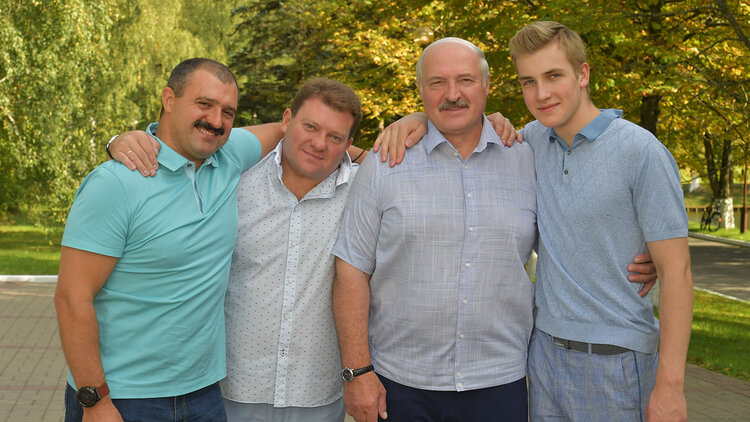 File:Alexander Lukashenko with his sons.jpg