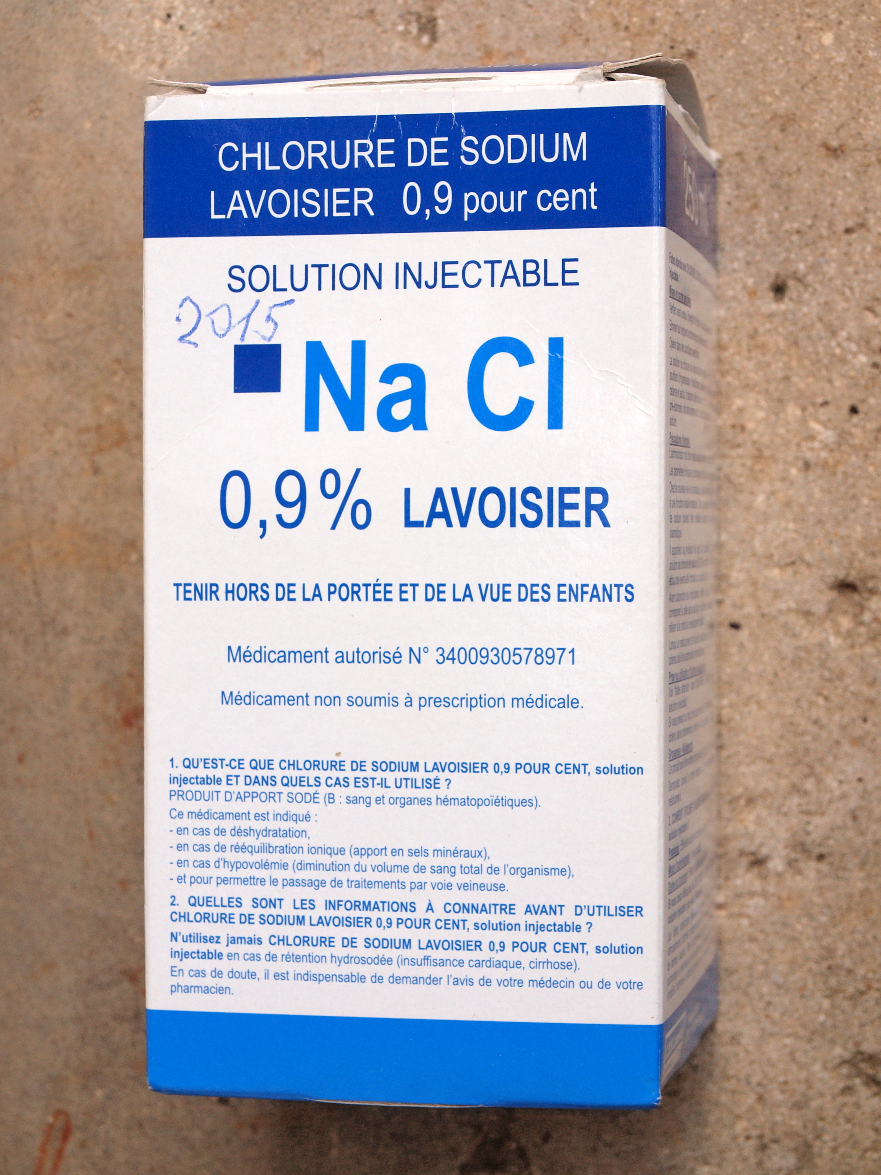 Chlorure de Sodium 0,9% Poche Injectable - Lavoisier