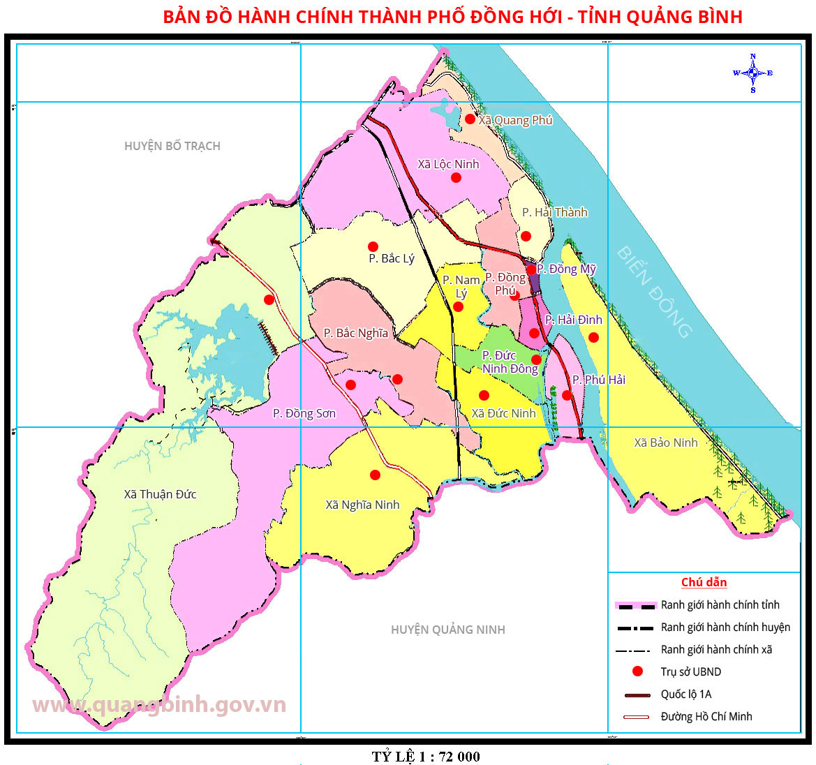 Năm 2024, Quảng Bình sẽ mang đến cho bạn bản đồ hành chính chi tiết mới nhất, với những thông tin cập nhật về tình hình phát triển kinh tế - xã hội, văn hóa - du lịch và các dự án đầu tư mới. Hãy cùng khám phá thành quả của sự phát triển đất nước trên bản đồ này.