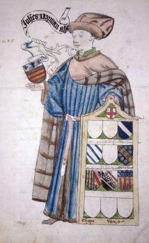 John Norman, dressed in his aldermanic robes. John Norman, Lord Mayor of London (1453-1454).jpeg