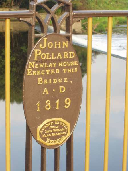 File:Newlay Bridge Plaque, Horsforth - geograph.org.uk - 100651.jpg