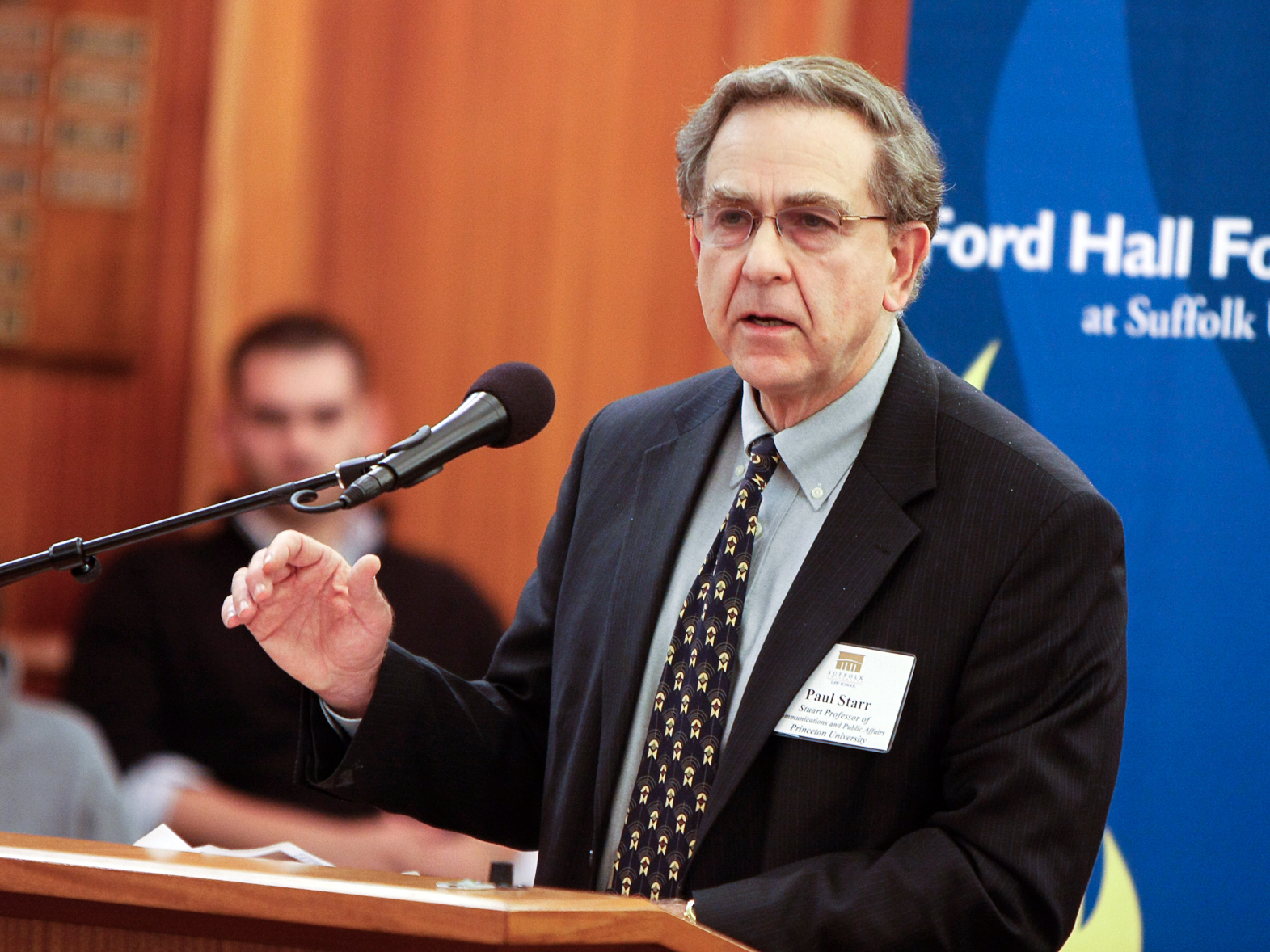 Paul Starr lectures at the Rappaport Center for Law and Service, Suffolk University Law School, October 1, 2009.