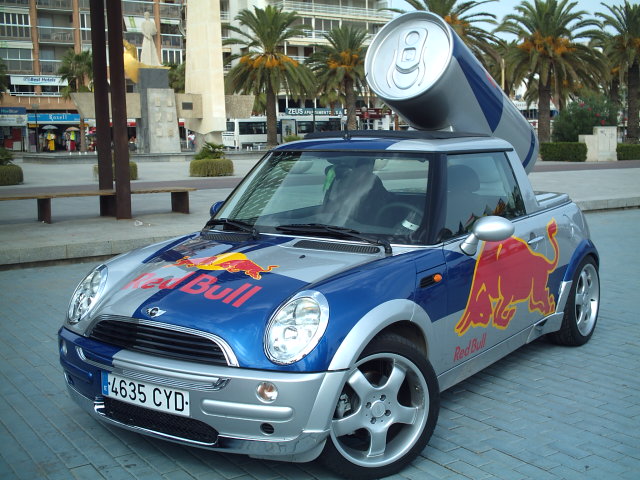 Red bull mini car hi-res stock photography and images - Alamy