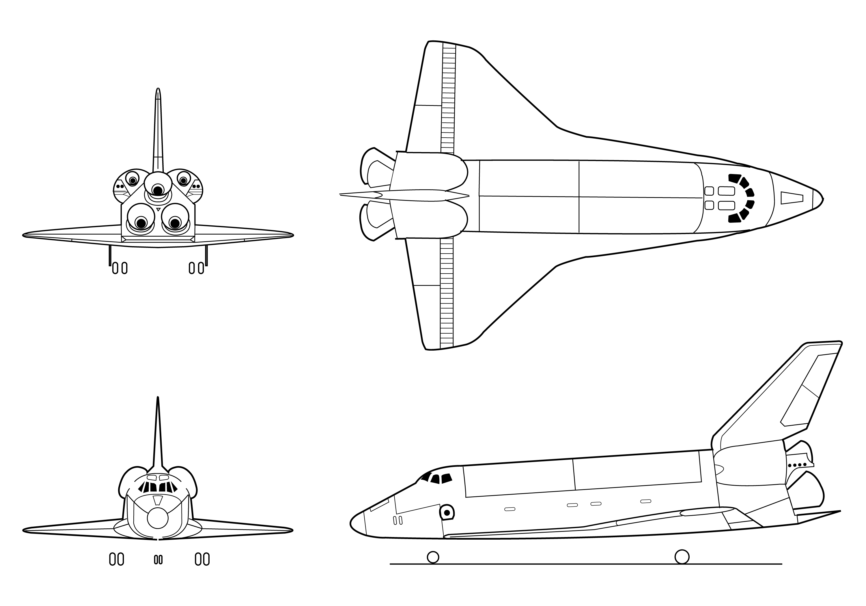 space shuttle orbiter diagrams