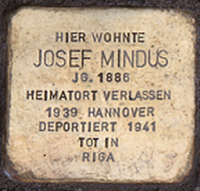 Stolpersteine Kornstr 5 Josef Mindus