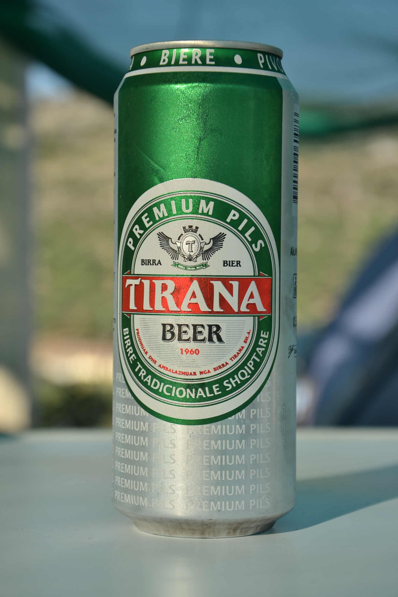 Coaster or mat of Tirana Kuqalashe Beer Birra from Albania. 