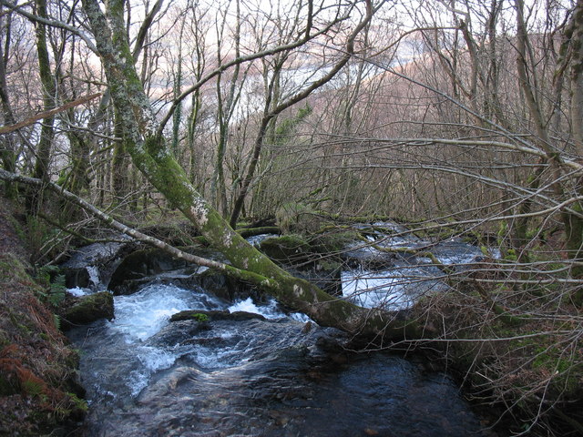 File:Afon Fachwen as it begins its rapid descent to Llyn Padarn - geograph.org.uk - 320263.jpg