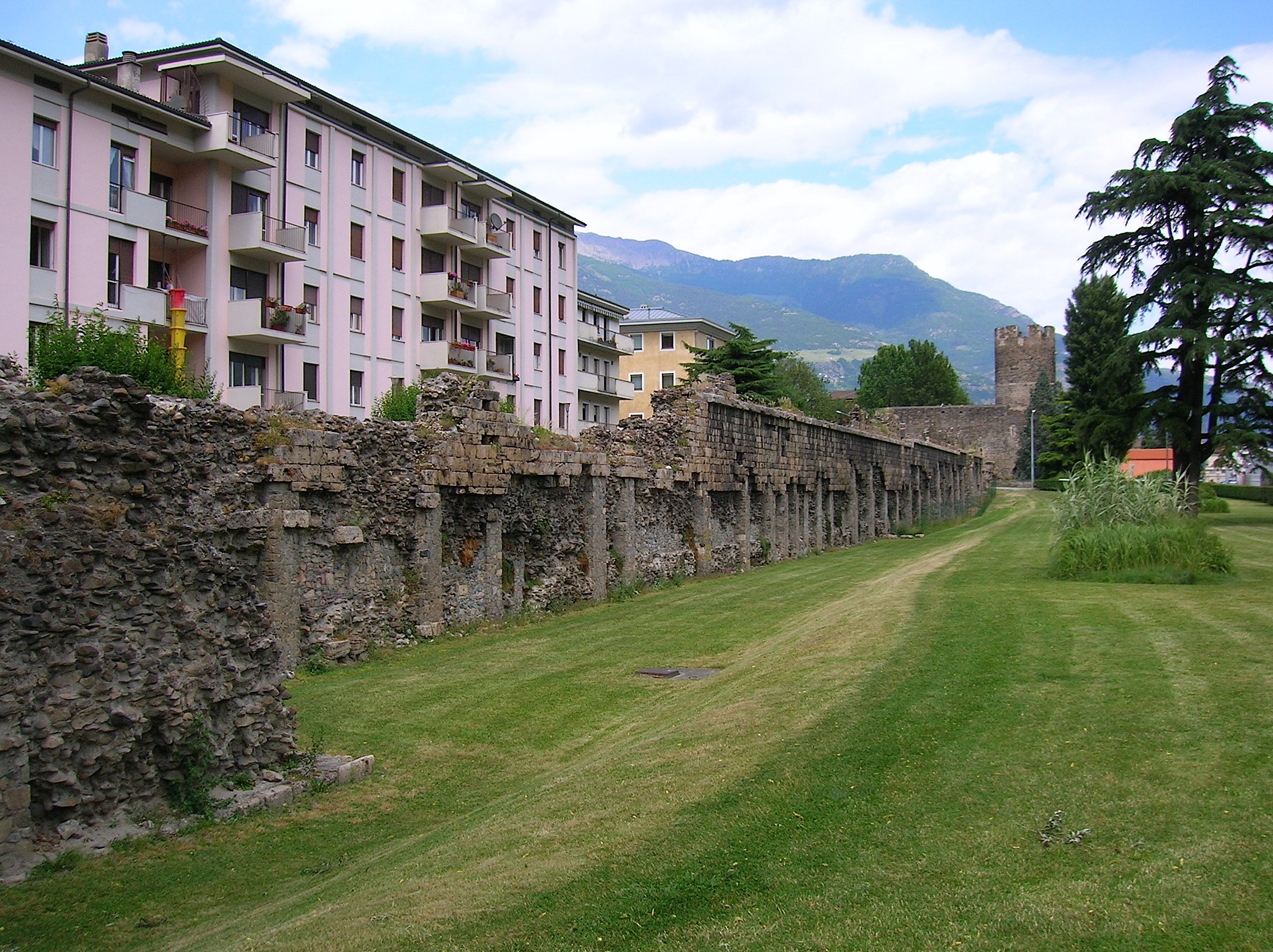 Roman walls. Roman Wall.