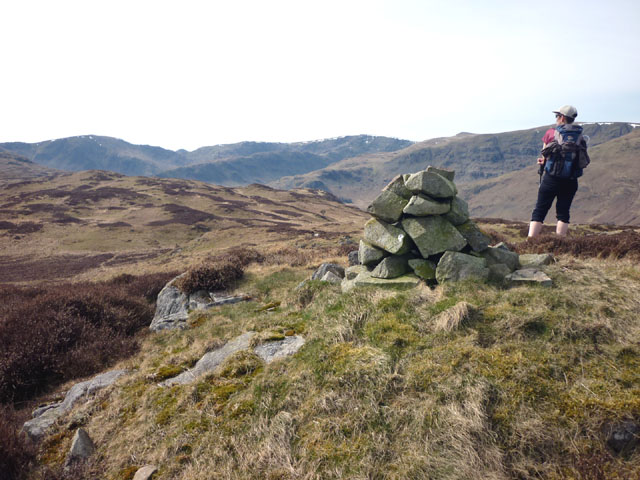 File:Cairn, summit above Wallow Crag - geograph.org.uk - 1806892.jpg