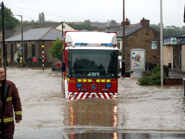 File:Church Street Darton Flooded - geograph.org.uk - 469198.jpg