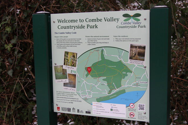 Combe Valley Countryside Park sign - geograph.org.uk - 3304470