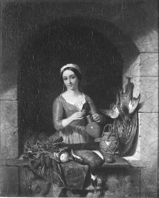 Bestand:David Emile Joseph De Noter - Jonge vrouw met groenten en gevogelte - SA 23296 - Amsterdam Museum.jpg