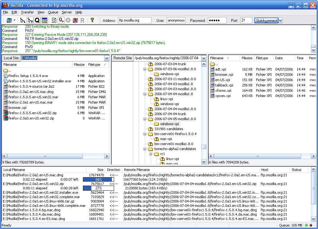 Mozilla ftp