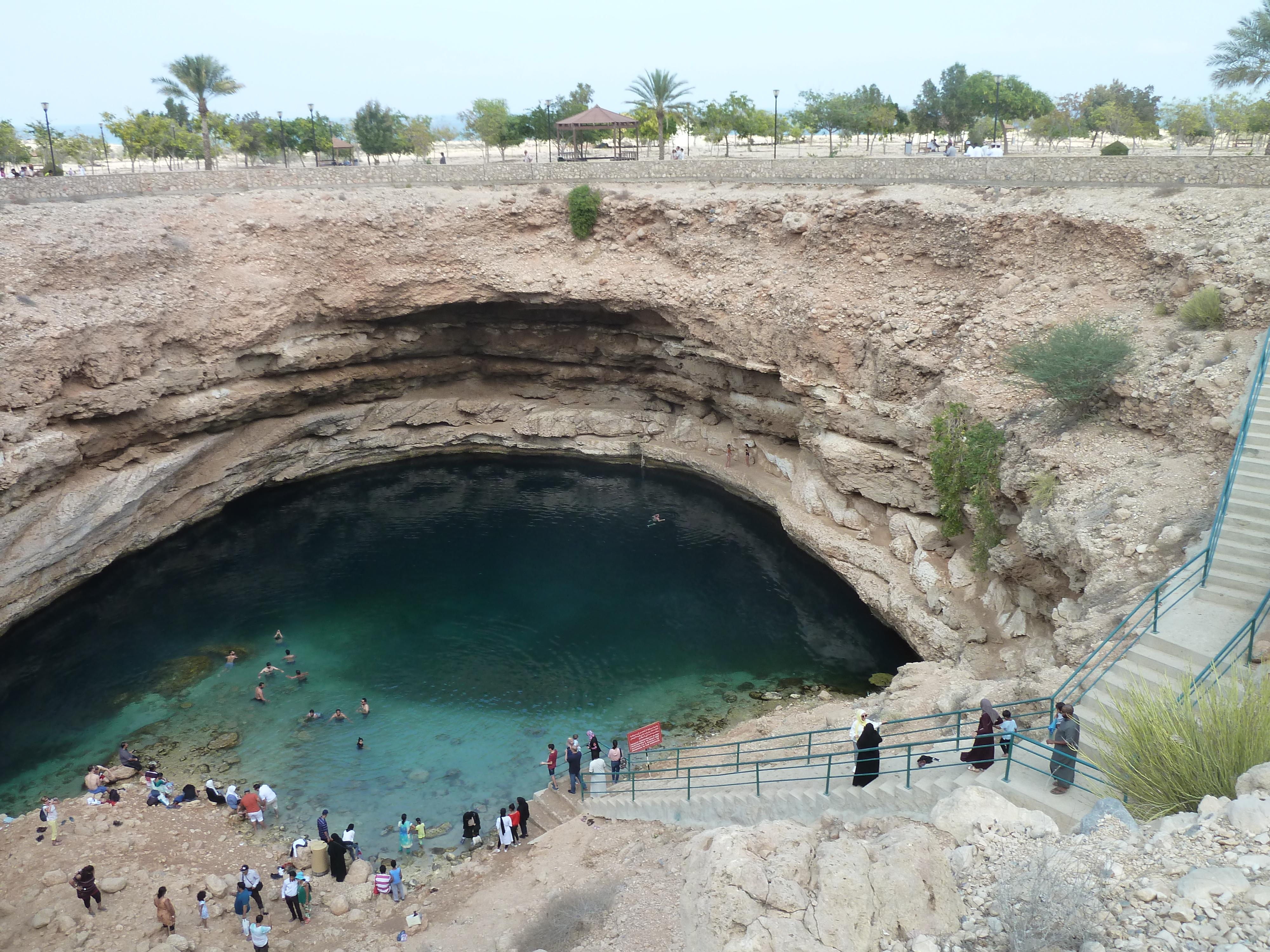 giant sinkhole in water