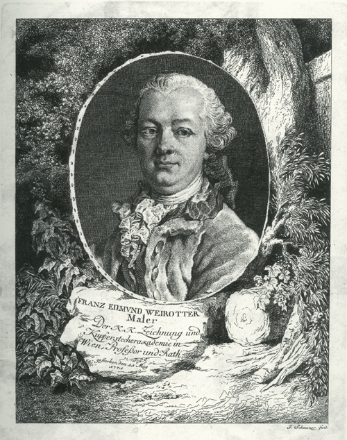 Jakob Matthias Schmutzer, Bildnis Franz Edmund Weirotter, 1775