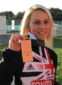 Jenny Meadows bronze medal berlin world championships