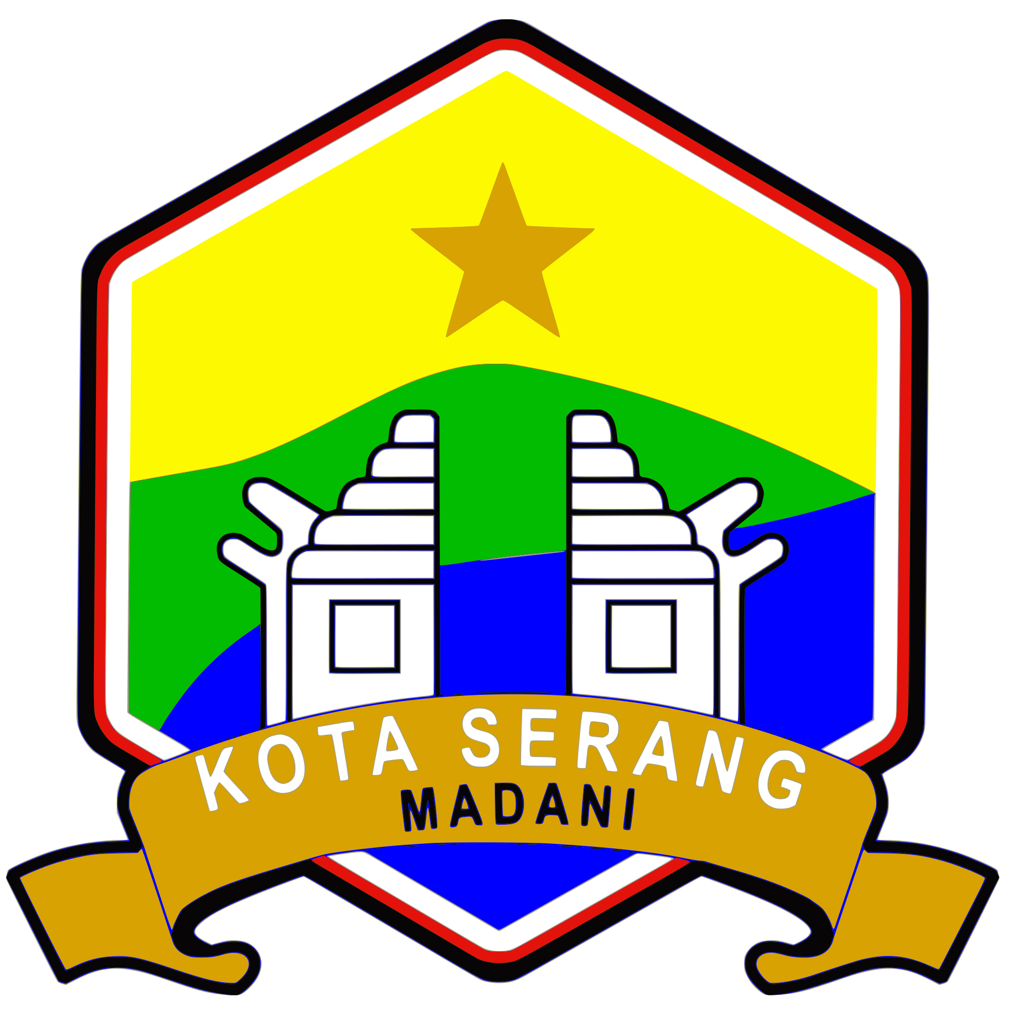 https://upload.wikimedia.org/wikipedia/commons/a/a6/Lambang_Kota_Serang.jpg