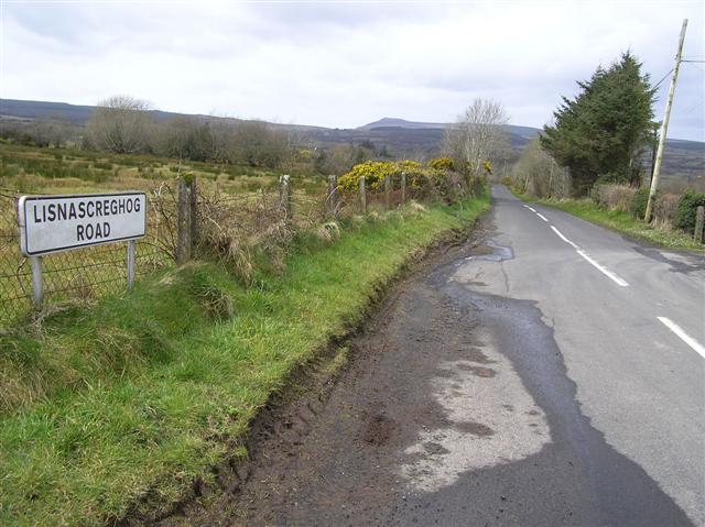 File:Lisnacreghog Road - geograph.org.uk - 741521.jpg