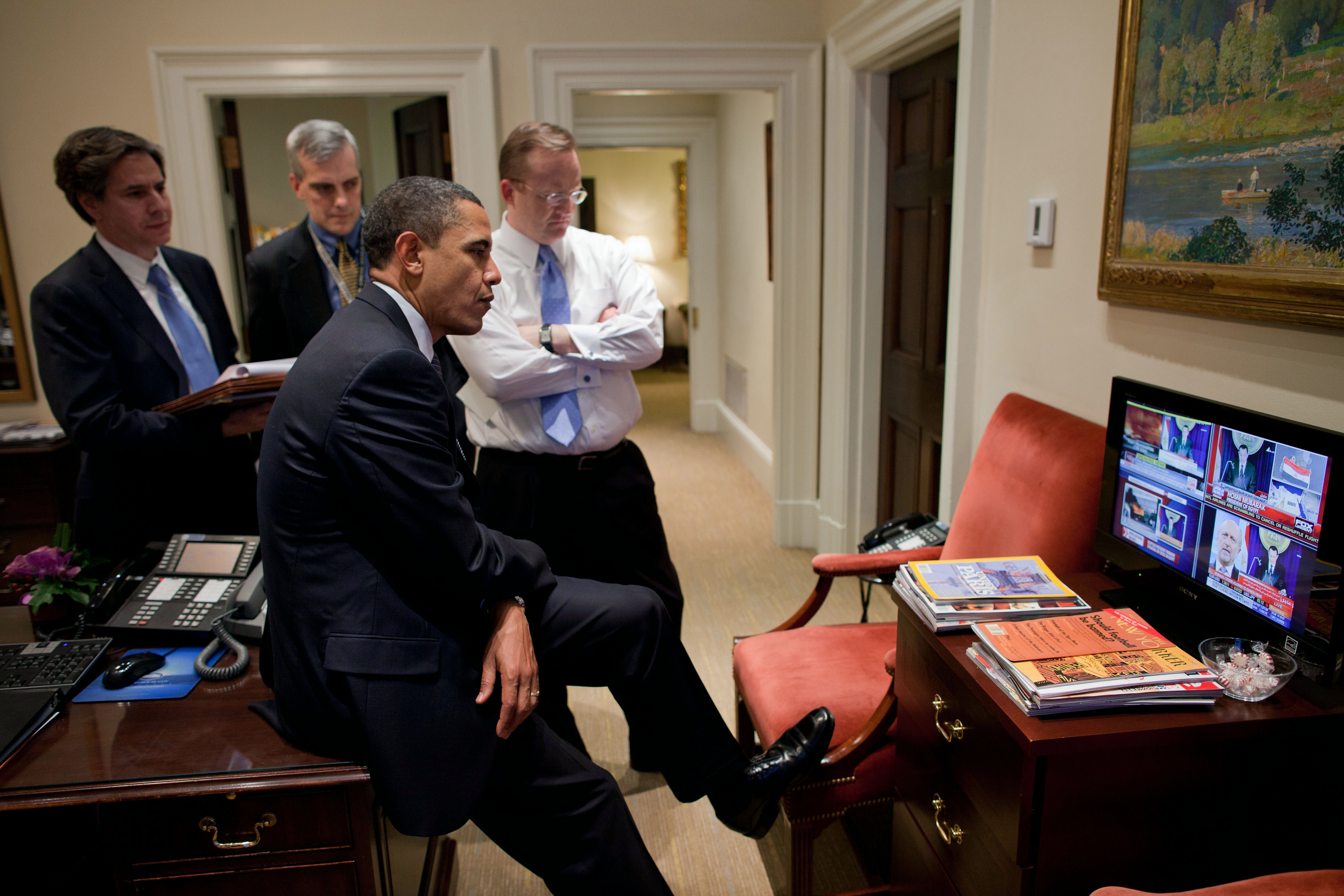 Барак Обама в кресле