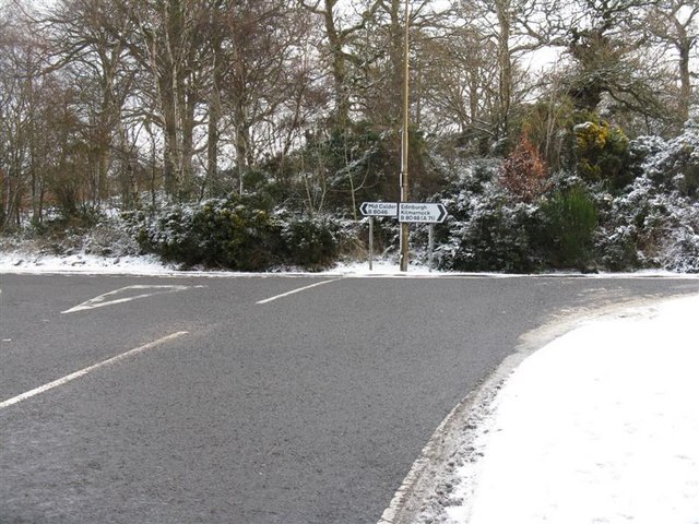 File:Road Junction between Mid Calder and Livingston - geograph.org.uk - 1627828.jpg