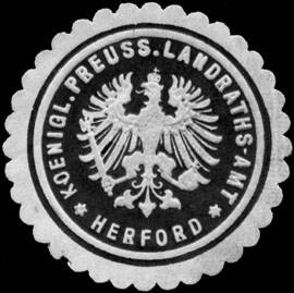 File:Siegelmarke Koeniglich Preussisches Landraths - Amt - Herford W0233502.jpg