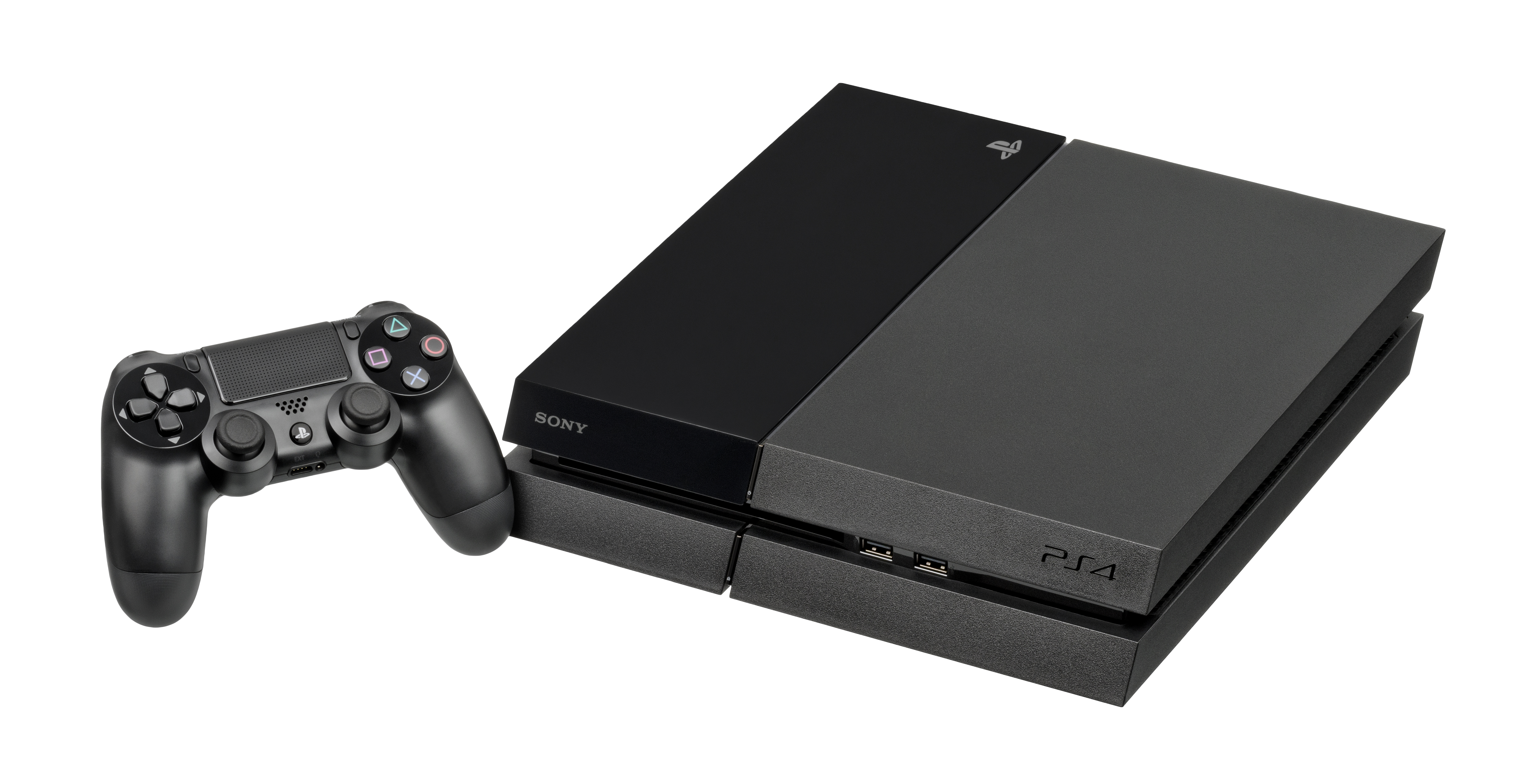 Sony PlayStation 4 E Controlador De Jogos Em Fundo Branco Imagem Editorial  - Imagem de divertimento, controle: 170462955