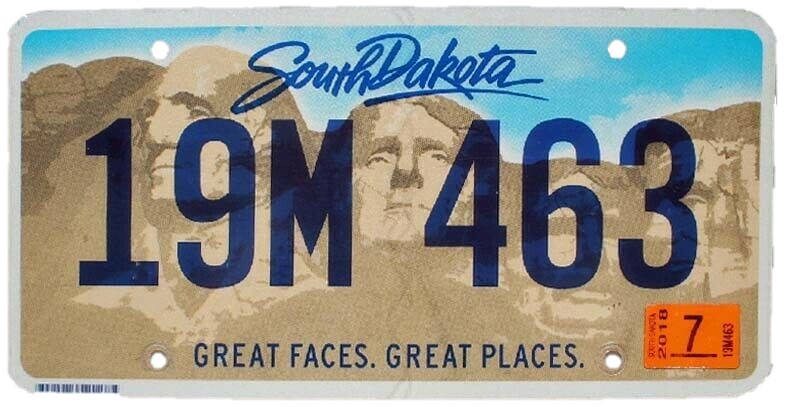 File:South Dakota 2018 License Plate.jpg