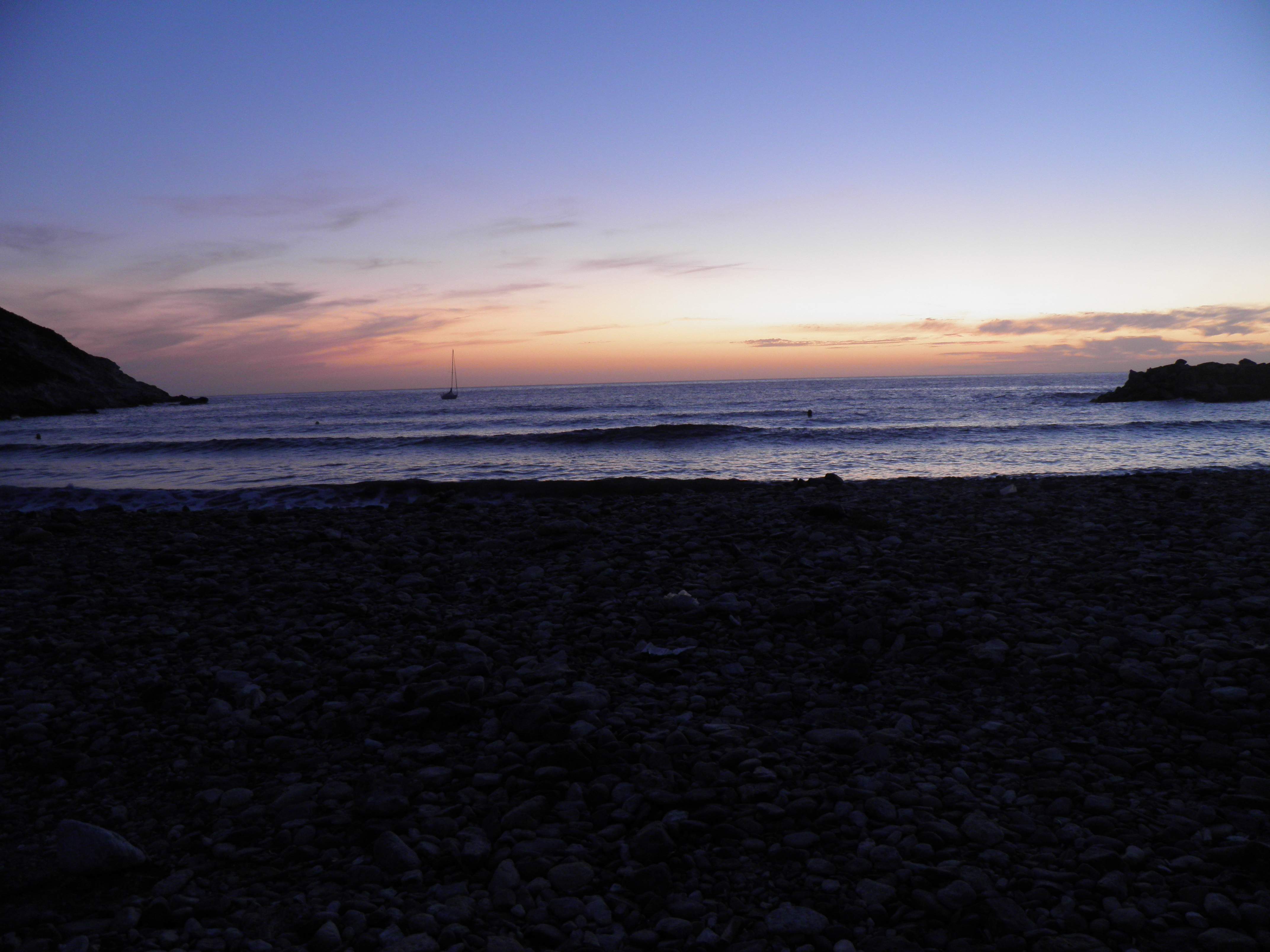 Filecoucher De Soleil Plage Et Mer Depuis La Plage De