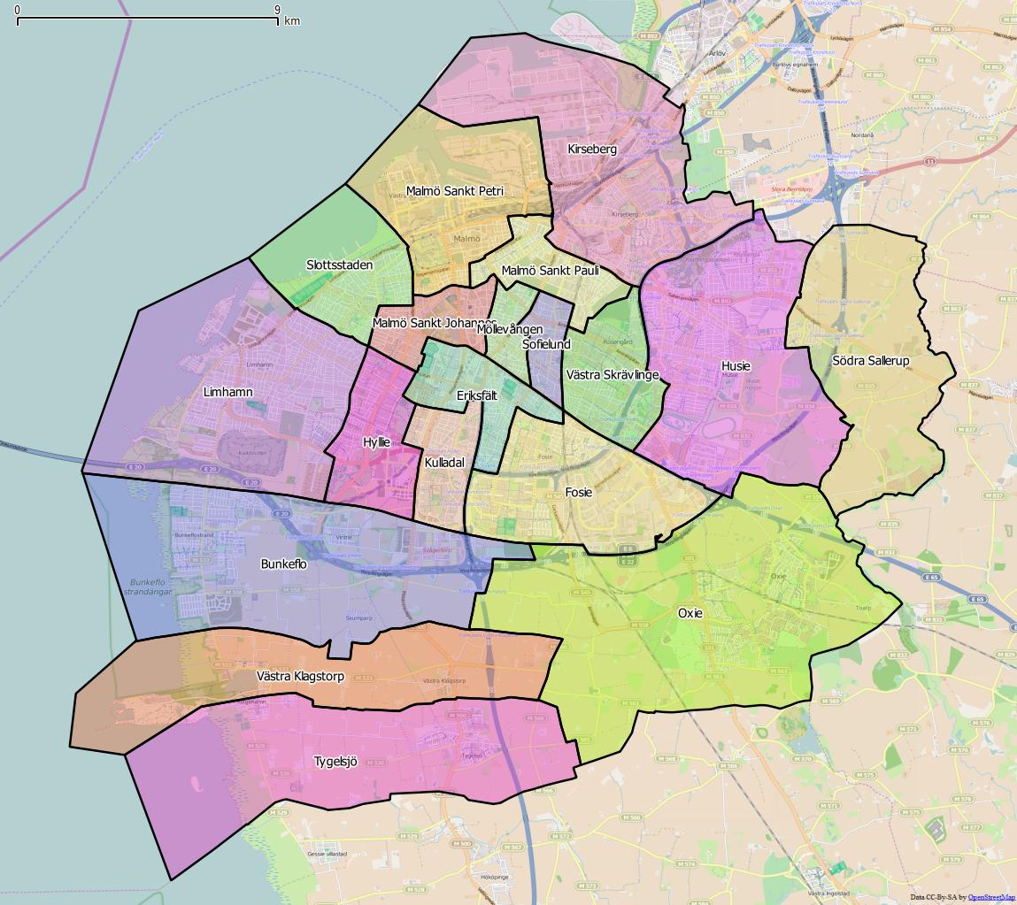 malmö församlingar karta Limhamns distrikt – Wikipedia