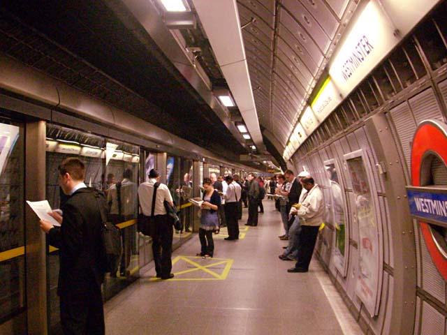 Just before the rush on the Jubilee line at Westminster - geograph.org.uk - 823589