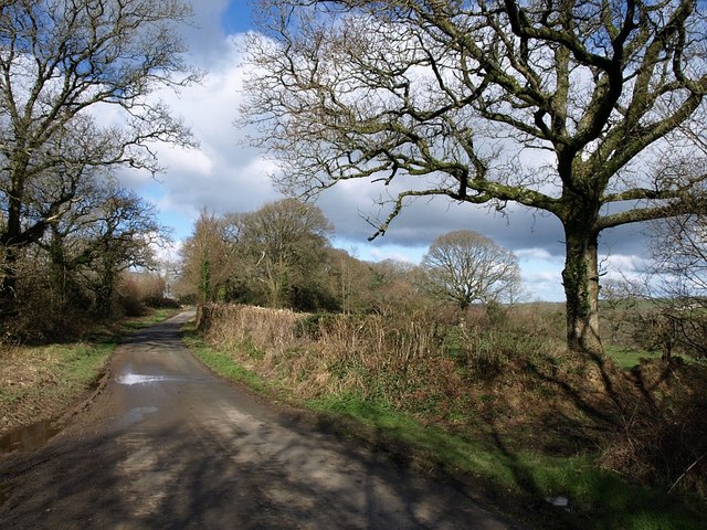 File:Lane approaching Penrose Green - geograph.org.uk - 722339.jpg