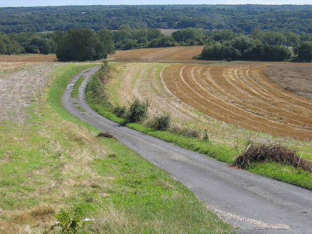 File:Little used road with Weald beyond - geograph.org.uk - 228148.jpg