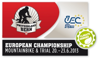 Logo of the 2013 European Mountain Bike Championships