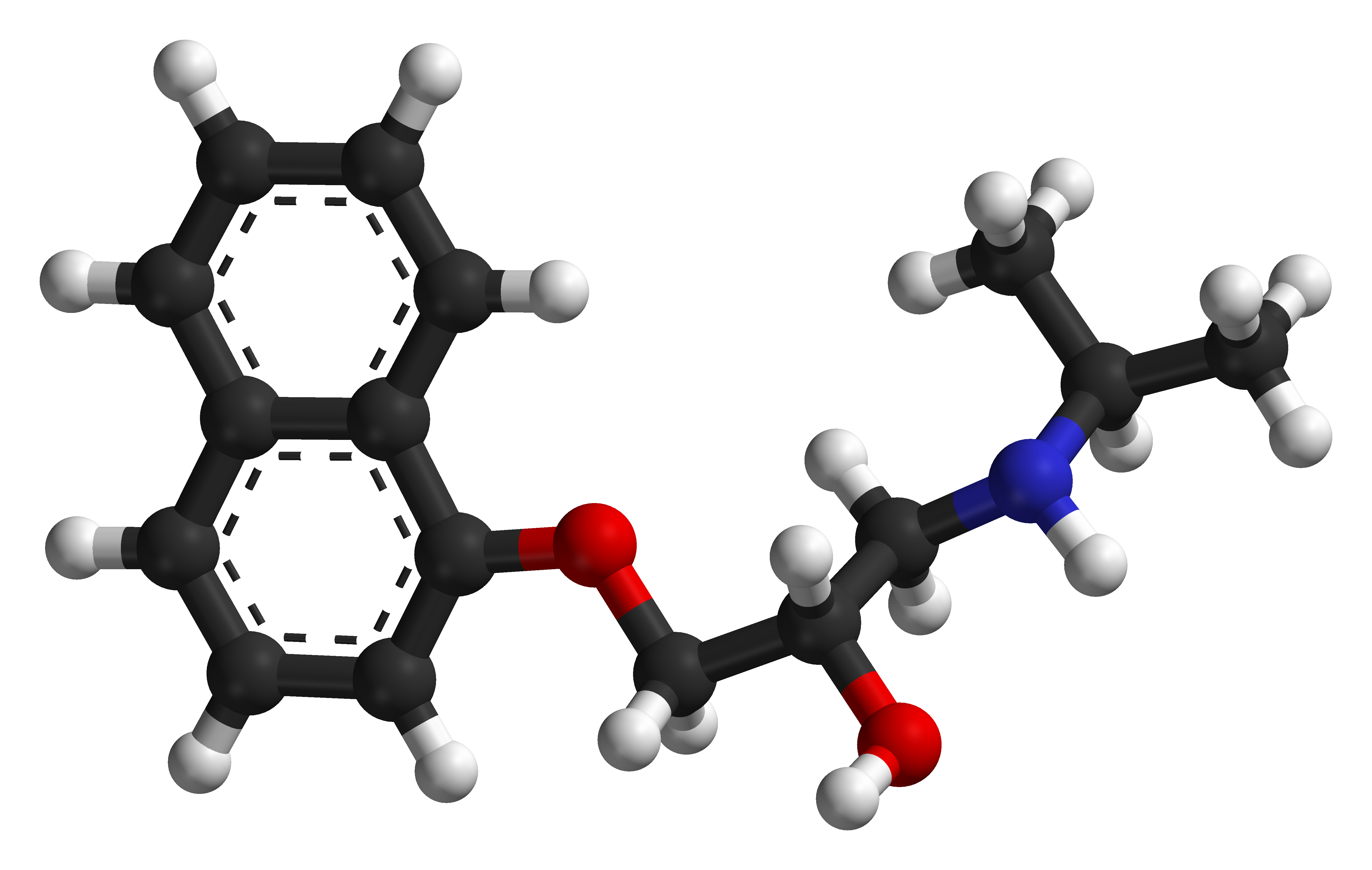 Pickle Review 1 Propranolol-from-1977-crystal-structure-3D-balls-side