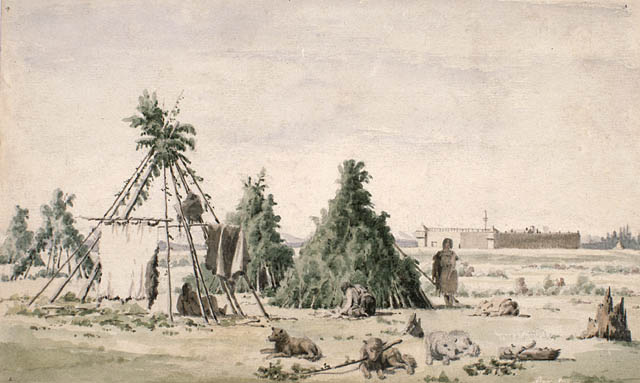 File:Rocky Mountain Fort 1848 by Paul Kane.jpg